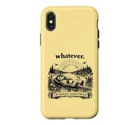 Custodia per iPhone X/XS Qualunque cosa Unbothered Cottagecore Otter Humor