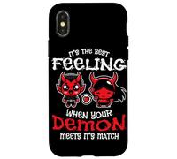 Custodia per iPhone X/XS Quando Il Tuo Demone Incontra La Sua Partita! Demone