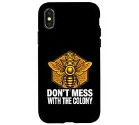 Custodia per iPhone X/XS Queen Bee Don't Mess With The Colony Beekeeper