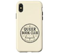 Custodia per iPhone X/XS Queer Book Club LGBTQ+Reader Checked Out Design gay