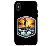 Custodia per iPhone X/XS Questa ragazza ama SUP amante donna standup paddle carino