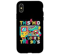 Custodia per iPhone X/XS Questo bambino ama la festa degli anni '90, vestito anni '90 costume amore anni '90