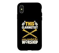 Custodia per iPhone X/XS Questo clarinettista è stato creato per adorare il clarinetto cristiano