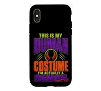 Custodia per iPhone X/XS Questo è il mio costume umano Sono davvero un demone