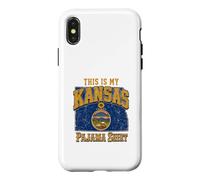 Custodia per iPhone X/XS Questo è il mio pigiama State Pride del Kansas per notti