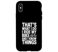 Custodia per iPhone X/XS Questo è quello che faccio Guido la mia bici e so cose