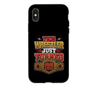Custodia per iPhone X/XS Questo lottatore ha appena compiuto 20-20 ° compleanno della festa di compleanno