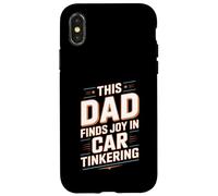 Custodia per iPhone X/XS Questo papà trova gioia in auto armeggiare padre