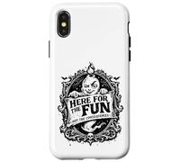 Custodia per iPhone X/XS Qui Per Divertimento Non Le Conseguenze Vintage Gothic