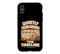 Custodia per iPhone X/XS Quietly Ignoring The Timeline Umorismo agenda