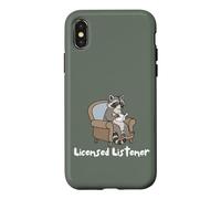 Custodia per iPhone X/XS Raccoon Licensed Listener Therapy School Graduation