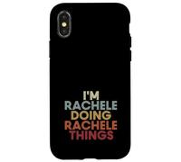 Custodia per iPhone X/XS Rachele Name Rachele Personalized Name First Given