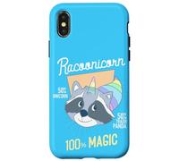 Custodia per iPhone X/XS Racoonicorn Magic unisce Trash Panda Unicorn Lovers Racoon