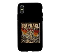 Custodia per iPhone X/XS Raffaello illumina la via dell'angelo angelo custode
