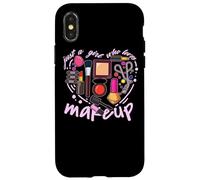 Custodia per iPhone X/XS Ragazza MUA Make Up Addict Bellezza per ciglia Trucco