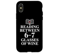 Custodia per iPhone X/XS Read Between the Wines 6 7 Reading 6-7 Just One More Chapter