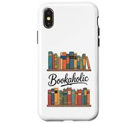 Custodia per iPhone X/XS Reading as a Bookaholic per gli amanti dei libri