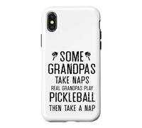 Custodia per iPhone X/XS Real Grandpas Giocare Pickleball Divertente Nonno