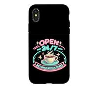 Custodia per iPhone X/XS Realizzato da Coffee Vintage Cafe Sign Graphic