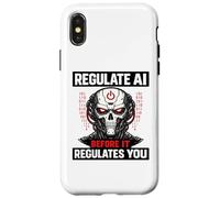 Custodia per iPhone X/XS Regola l'IA prima che regoli il tuo teschio robot