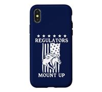 Custodia per iPhone X/XS Regulators Mount Up 4th of July Patriotic US American Flag