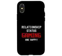 Custodia per iPhone X/XS Relationship Status: Gaming And Happy Funny Gamer Humor Joke