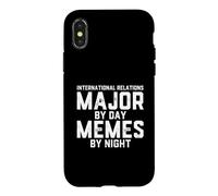 Custodia per iPhone X/XS Relazioni internazionali Maggiore per Day Memes Night Diplomacy