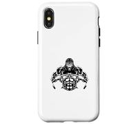 Custodia per iPhone X/XS Release The Beast, Sollevatore pesi Palestra Uomo forte Body Builder