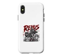 Custodia per iPhone X/XS Remus Guerriero Con Lupo Duo Fratres Una Urbs