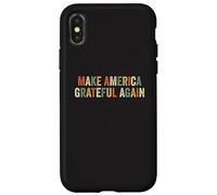 Custodia per iPhone X/XS Rendi l'America Grateful Again Patriottico Ringraziamento Turchia