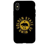 Custodia per iPhone X/XS Repubblica della California: Golden State of Mind Distressed