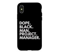 Custodia per iPhone X/XS Responsabile del progetto Dope Black Man African American Pride
