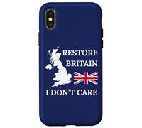 Custodia per iPhone X/XS RESTORE BRITAIN NON MI CAUSA ORGOGLIO BRITANNICO REGNO UNITO