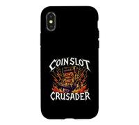Custodia per iPhone X/XS Retro Arcade Gamer Coinslot Crusader