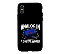 Custodia per iPhone X/XS Retro Audiophile Analog In A Digital World Cassette