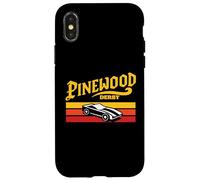 Custodia per iPhone X/XS Retro Eighties Pinewood Derby Cub Scouts 80's Sunset Vibe