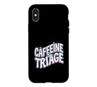 Custodia per iPhone X/XS Retro ER Nurse Caffeine & Triage Medical