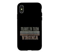 Custodia per iPhone X/XS Retrò Franklin Farm Virginia