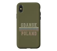 Custodia per iPhone X/XS Retro Gdansk Polonia