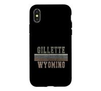 Custodia per iPhone X/XS Retrò Gillette Wyoming