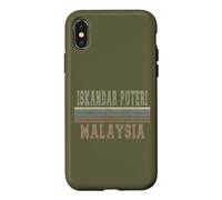 Custodia per iPhone X/XS Retro Iskandar Puteri Malesia