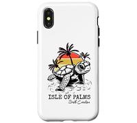 Custodia per iPhone X/XS Retro Isola delle Palme Sea Turtle Preservation S.C. Loggerhead