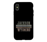 Custodia per iPhone X/XS Retrò Jackson Wyoming