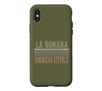 Custodia per iPhone X/XS Retro La Romana Repubblica Dominicana