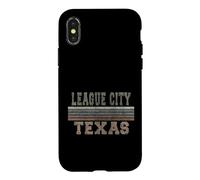 Custodia per iPhone X/XS Retro League City Texas