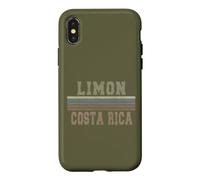 Custodia per iPhone X/XS Retro Limon Costa Rica