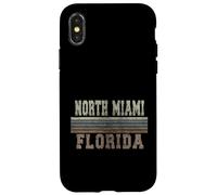 Custodia per iPhone X/XS Retrò North Miami Florida