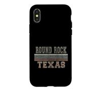 Custodia per iPhone X/XS Retrò Round Rock Texas