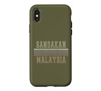 Custodia per iPhone X/XS Retro Sandakan Malesia