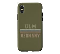 Custodia per iPhone X/XS Retro Ulm Germania
